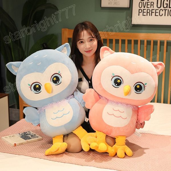 70 cm gufo colorato uccello peluche cuscino per bambini bambole di peluche morbidi regali di compleanno per bambini giocattolo