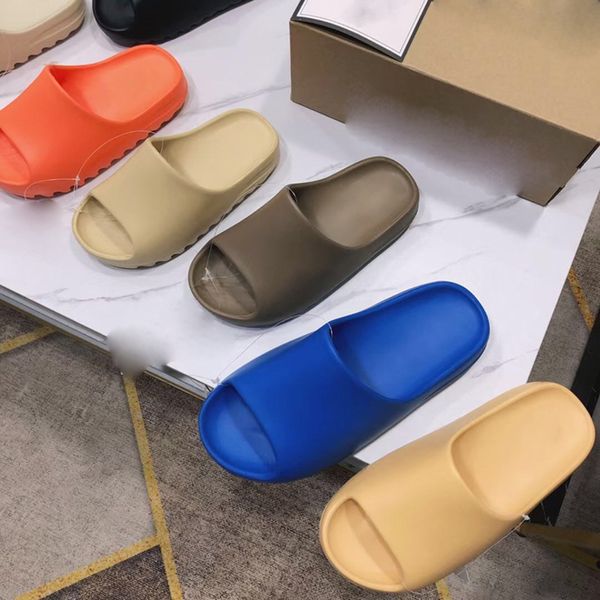 

luxury designer slides graffiti bone resin desert sand rubber slippers flat sandals men women beach shoes foam runner slipper sandal womens, Black
