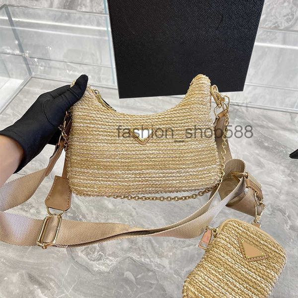 

evening bags design largestraw tote bags handmade handbag lafite grass woven crochet 2022 quality