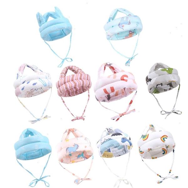 

baby cotton safety helmet head security cap anti-collision protective headguard for children infant toddler gifts, Yellow