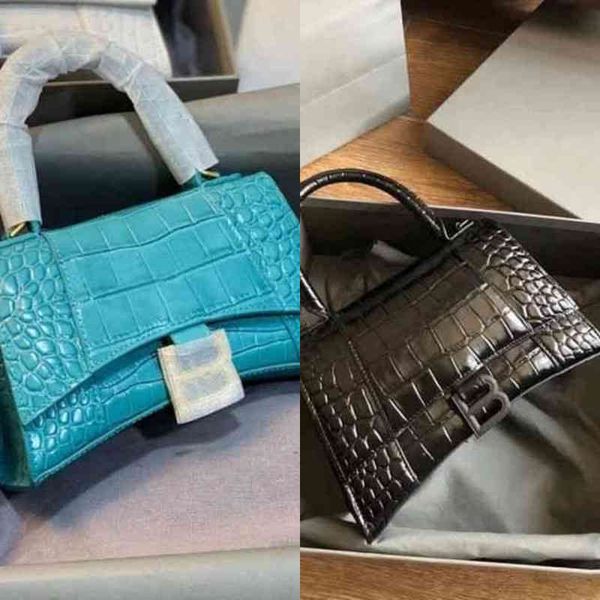 

luxury bbalencaigass designer handbags leather women's bag 2022 b home crocodile autumn winter fashion versatile 9bac