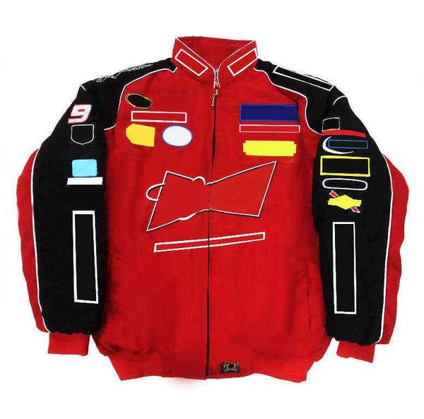 

f1 racing suit factory fully embroidered european and american style jacket team plus size can be customized, Black;brown