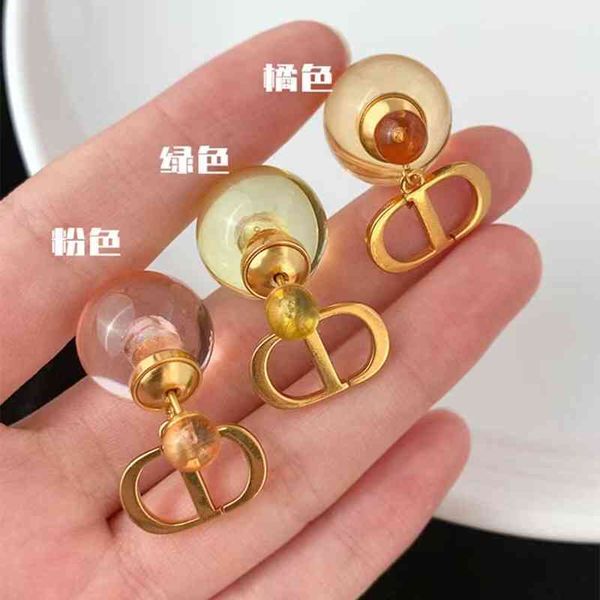 

super discount 75% off orange pearl antique fashion temperament personalized female earrings jewelry design, Golden