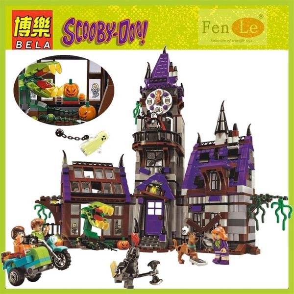 10432 Brinquedos Scooby Doo Mysterious Ghost House Compatível com Blocos de Construção Tijolos Brinquedos Educativos DIY para crianças presente LJ200921988