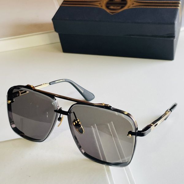 Óculos de sol DITA MACH SIX para mulheres designer retro metal fashion uv400 TOP marca original de alta qualidade óculos redondos masculinos de luxo com caixa 0011201