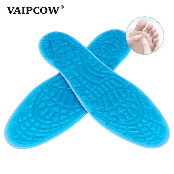 Silicone Palmilhas Massaging Sport Shoe Pads Orthotic Arch Sport Sapata Cuidado Cuidado Alta Qualidade Absorção de Choque Insoles Gel