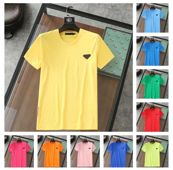 

2022 mens casual print creative t-shirt solid breathable t-shirt loose crew neck short sleeve male tee newest, White;black