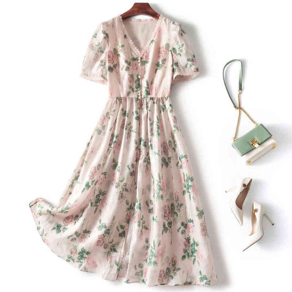 

women's tracksuits european and american style foreign trade original order mall export label cutting high-end summer tencel chiffon dr, Gray