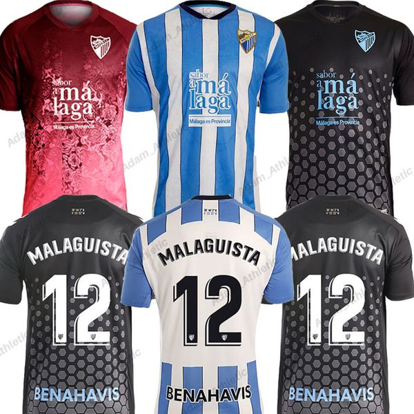 

camiseta malaga cf jerseys 22 23 f.sol febas luis munoz malaguista football shirts home away juande ramon chavarria soccer jersey, Black;yellow