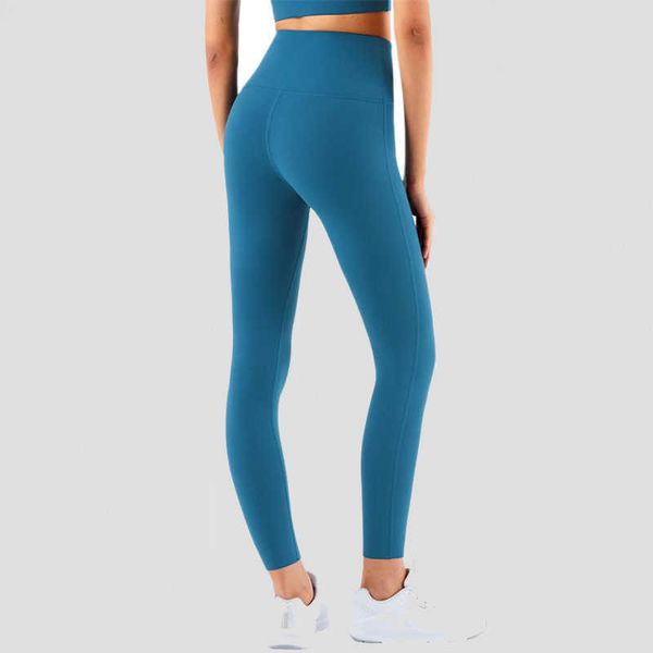 

soft nude feel female yoga pants pocket high waist gym fitness sport leggings running tight workout, White;red