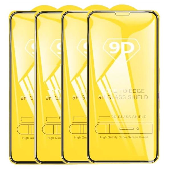 9D Protetor de tela Vidro temperado para iPhone 13 12 11 Pro Max Protective x Xr XS Max 7 8 6s Plus 12Pro