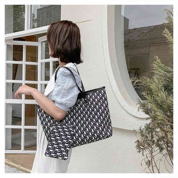 

classic canvas women's bag large capacity tote shopping single shoulder bag fashion handbag handbags