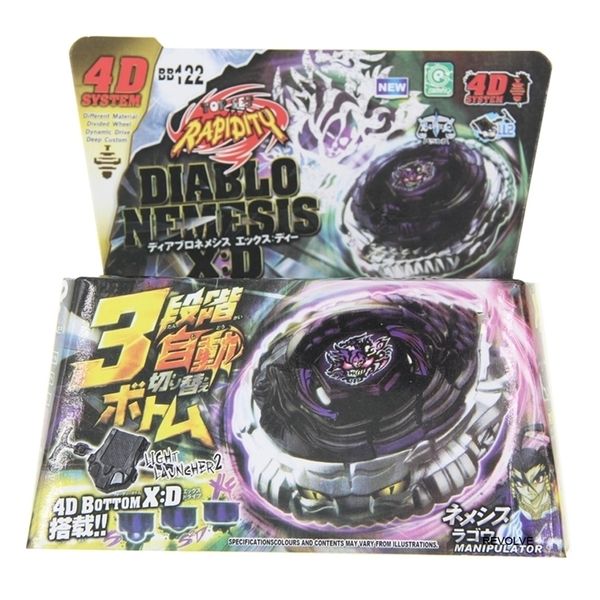 BX TOUPIE BURST BEYBLADE Toupie Metal Fusion Masters Diabl Nemesis XD BB122 fury 4D STAR STARTER SET AVEC LANCEUR 220718