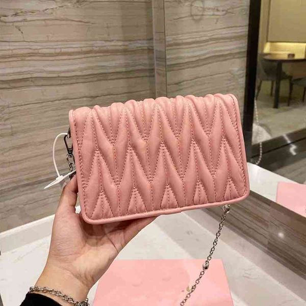 

crossbody bags women wallet fashion purse high qulity handbag gold chain with crystal pleated leather small and light clutch 211021