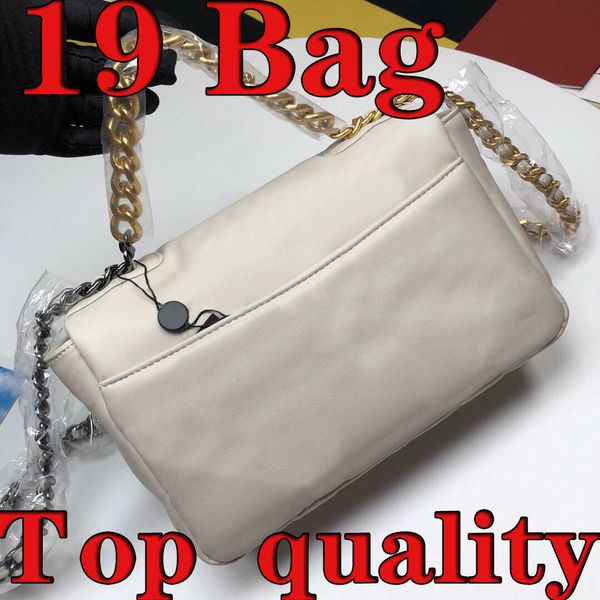 

5a+ 19 flap crossbody designer bags luxurious designers women handbag gold chain shoulder purse lamskin leather envelope wallet