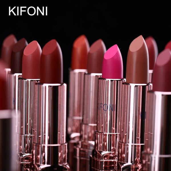 

professional lips makeup matte lipsticks waterproof long lasting pigment nude pink red lipstick 20colors