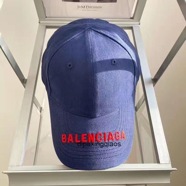 

ball caps balencaigass letter printed 2022 new y version aseball cap outdoor sunscreen ins wash embroidered letters duck tongue cap sunshade, Blue;gray