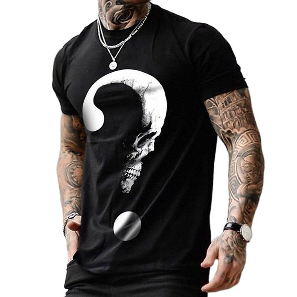

men's t shirt stamping graphic symbol crew neck casual daily short sleeve lightweight casual fashion classic black / summer b9ud#, White;black