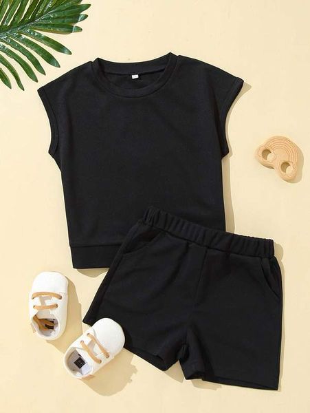 

toddler girls batwing sleeve & track shorts she01, White