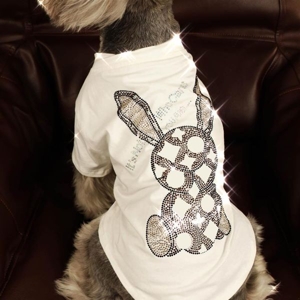 

rhinestone pet t shirt sweat shirts cartoon printed pets vest dog apparel summer thin schnauzer puppy clothes293p