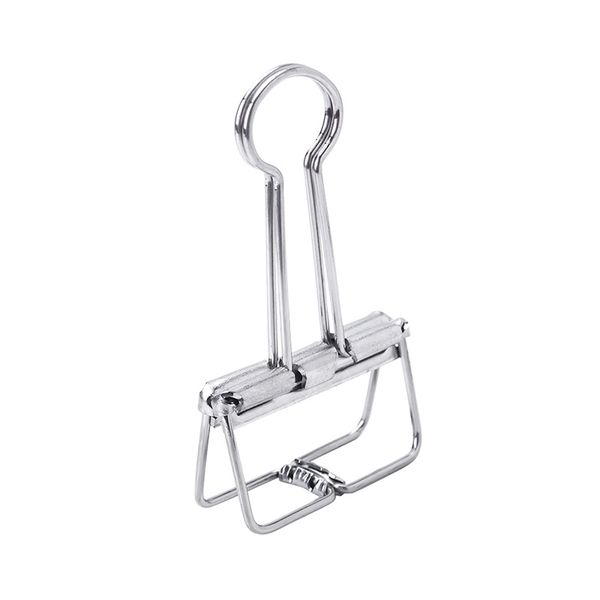 Büro Schule Supplie Hohl Binder Clips 32mm Edelstahl Papier Ordner Metall Clip Planer Datei Klemme Mehrzweck