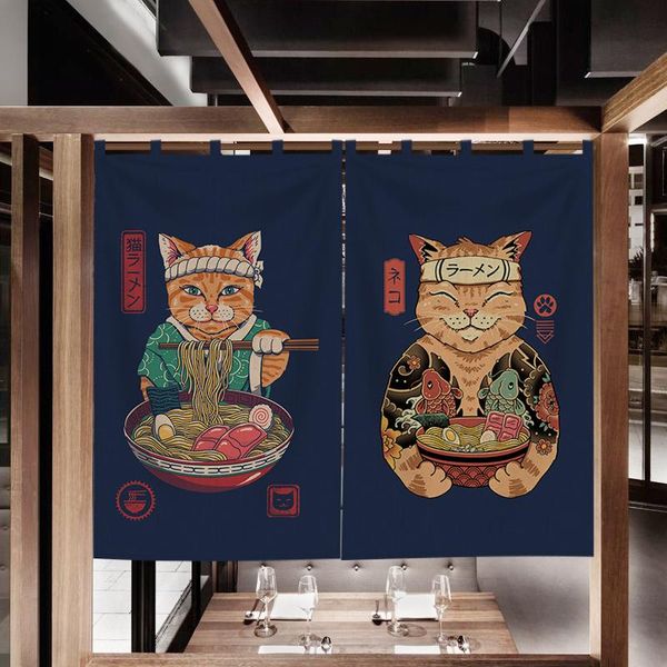 Tende per tende Porta in stile giapponese Divisorio per cucina Sushi Restaurant Ramen Shop Noodle Piccola tenda appesaTenda
