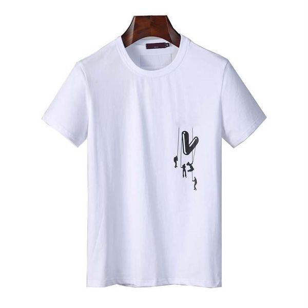 

mens women designers shirt fashion men s casual t shirts man clothing street designer shorts sleeve clothes tshirts aq388256s, White;black