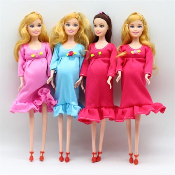 

novelty games 4pcs lot 30cm new educational real pregnant doll suits mom do288f