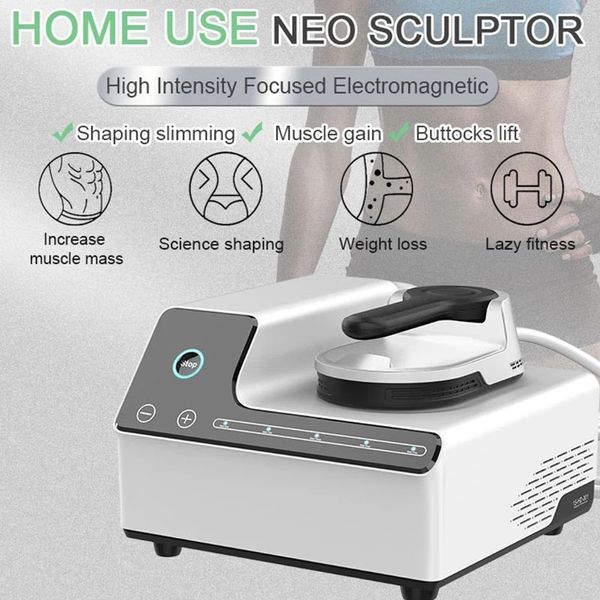 Uso domestico 1 maniglia Hiemt Mini Neo Body Sculpting Machine EMS Muscle Building Massage Addominale Stomaco Strumento rassodante Natica Lift Body Contouring Machines