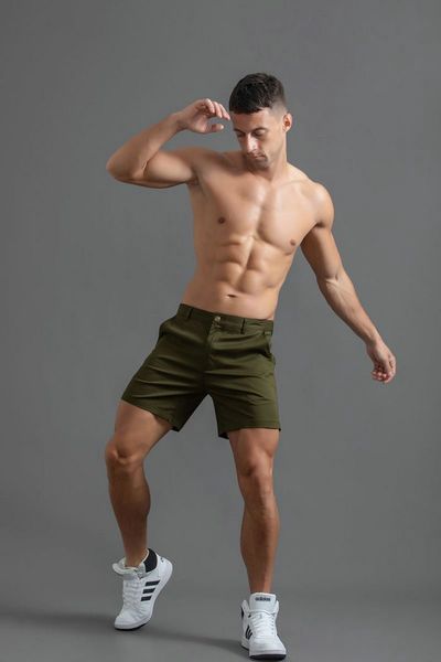 

casual sports short for men 2022 summer streetwear solid color cotton shorts men's fashion clothing bottoms bermuda shorts, White;black