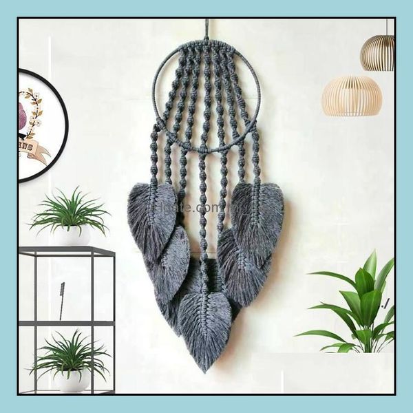 Sanat ve El Sanatları Sanat Hediyeleri Ev Bahçe Dream Catcher Duvar Dekoru El Yapımı Boho Chic Dreamcatcher Kit Yatak Odası Asma Dekorasyonları PAF11