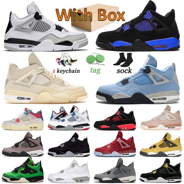 

4 sports junpman 4s basketballs shoes men trainers white cement women military black royal sneakers taupe haze red thunder manila zen master, White;red