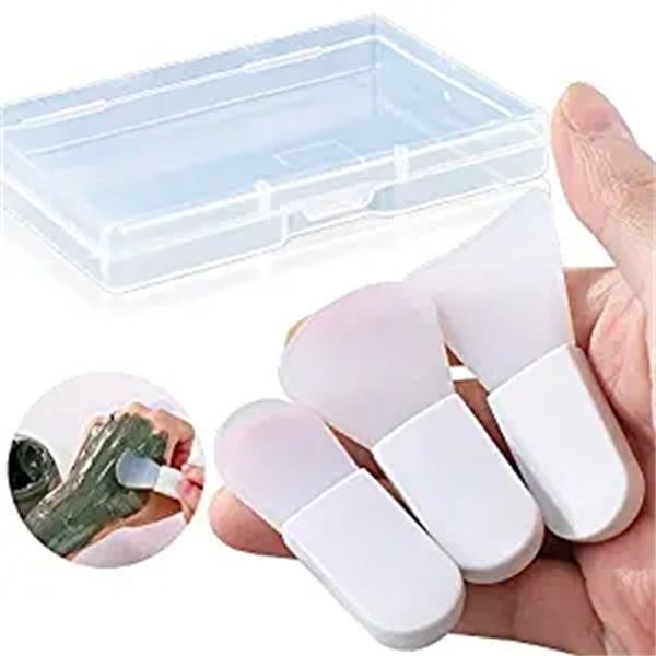 

face eye mask applicator brushes makeup spatula 3pcs silicone brush suit