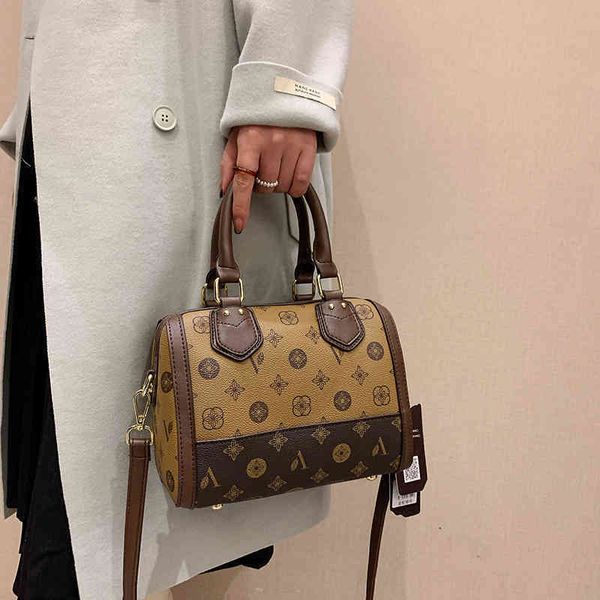 

purse sale flower bag women's winter new portable boston pillow large capacity belt strap shoulder messenger bag