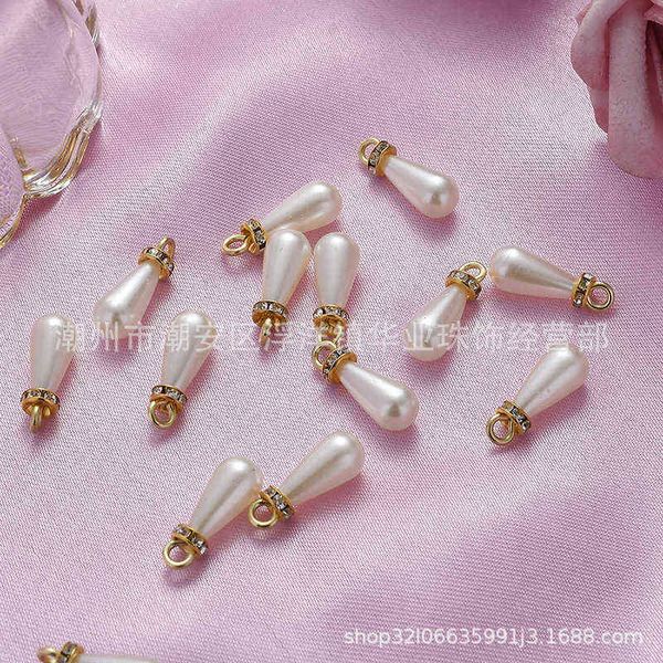 

factory outlet water drop abs pearl pendant diy pendant gift box accessory christmas