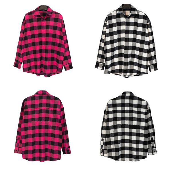 

mens shirts letter print casual shirts plaid covered button black red fashion hip hop men, White;black