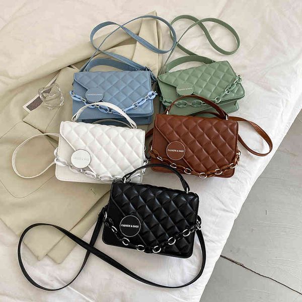 

fashion luxury bag wholesale flip small popular this female lattice msenger