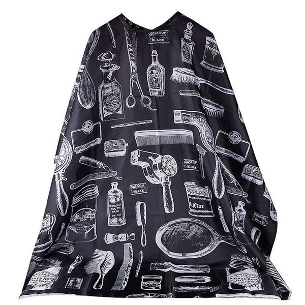 

140x115cm cutting hair waterproof snap cloth salon barber cape hairdressing hairdresser apron haircut capes 220708