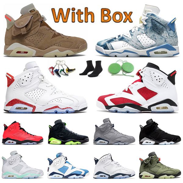 

6 authentic basketball shoes men metallic silver sports trainers jumpman 6s sneakers georgetown unc carmine british khaki red oreo midnight