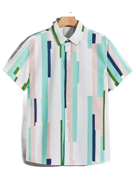 

men block striped shirt d7kc#, White;black