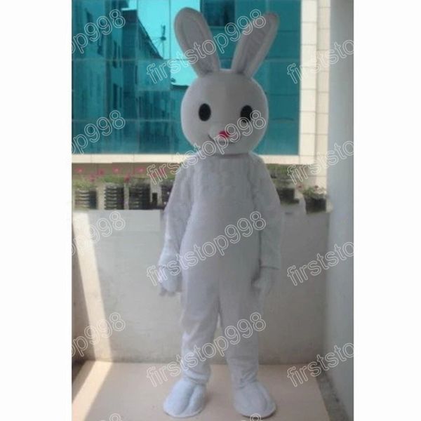 Halloween coelho branco mascote traje simulação dos desenhos animados carnaval festival fantasia vestido adulto unisex natal festa de aniversário fantasia outfit