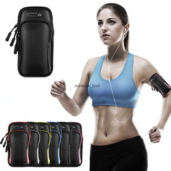 Sport Schwarz Armband Tasche Laufen Joggen Gym Wasserdichte Arm Band Handy Tasche Fall Abdeckung Halter für iPhone Samsung Huawei