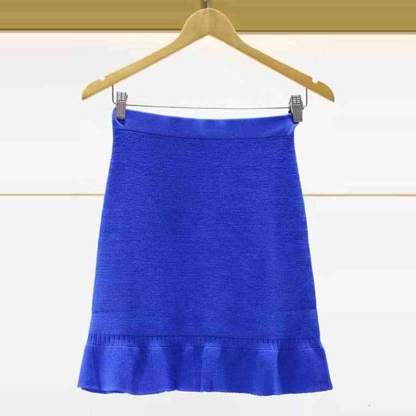 

skirts fadan s family spring and summer high waist ruffle hem hip wrapped knitted fishtail skirt half, Black