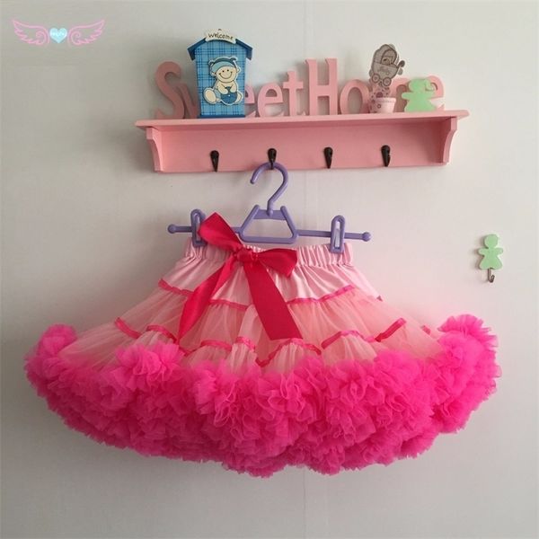 

monochrome and color mixin fluffy chiffon petticoat girl women pettiskirt tutu women tutu party skirt y200326, Black
