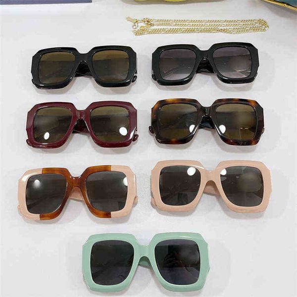 

g family sunglasses new frame chain net red same vintage eyeglasses leisure, White;black