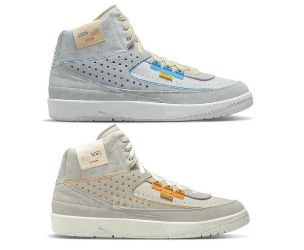 

shoes shoes shoes union la 2s 2 retro grey fog rattan sports sneakers dn3802-001 dn3802-200 size, White;red