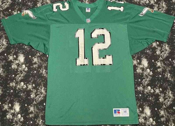 

stitched vintage russell athletic randall cunningham football jerseys mens kids throwback jersey, Black