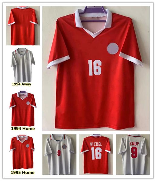 

1994 1995 swiss soccer jerseys retro vintage 94 95 football shirt classic switzerland home red away white bickel sforza geiger wicky grassi, Black;yellow