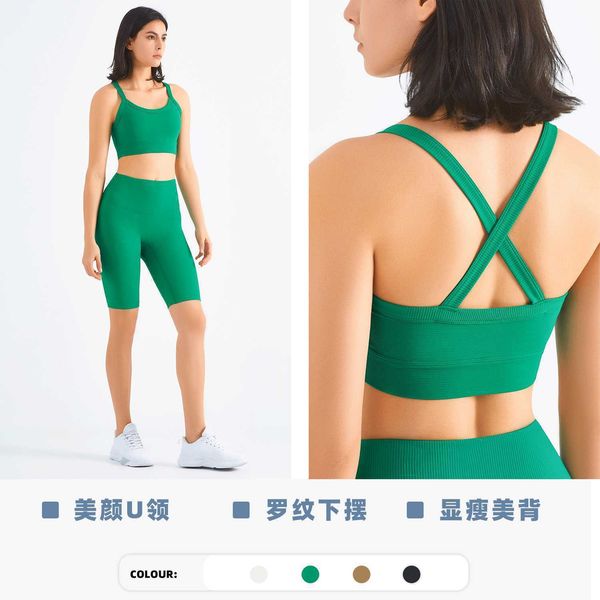 

yoga vest cross slim back women's tank fitness sports bra casual training running gym underwear shirts, White;red