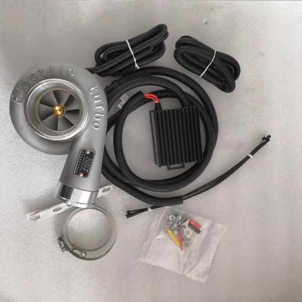 

universal 12v electric turbo supercharger kit thrust electric turbocharger air filter intake for car improve speed